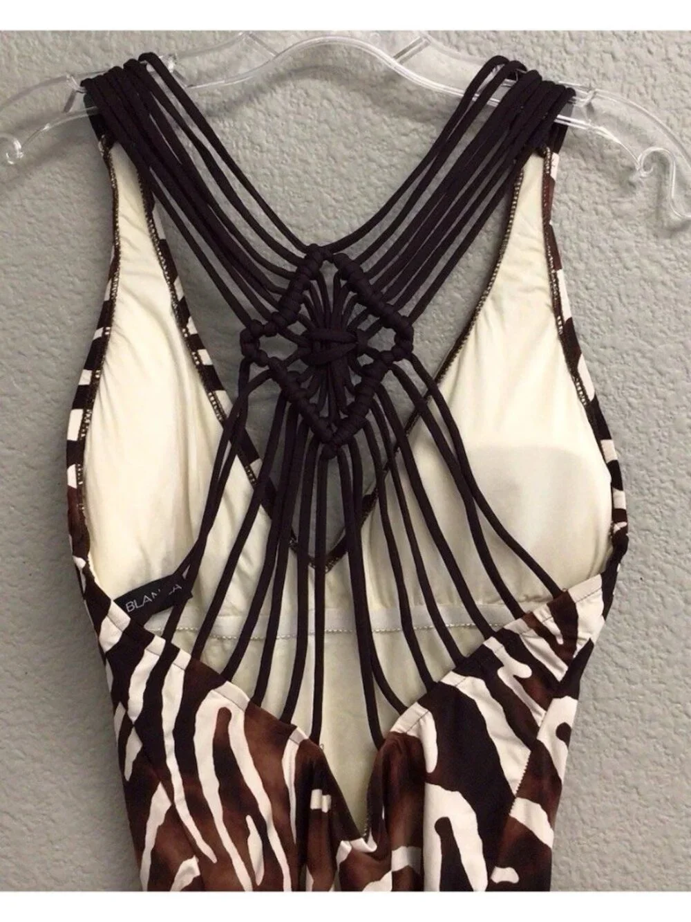 La Blanca Women's One Piece Swimsuit Size 10 Tiger Animal Print Slimming